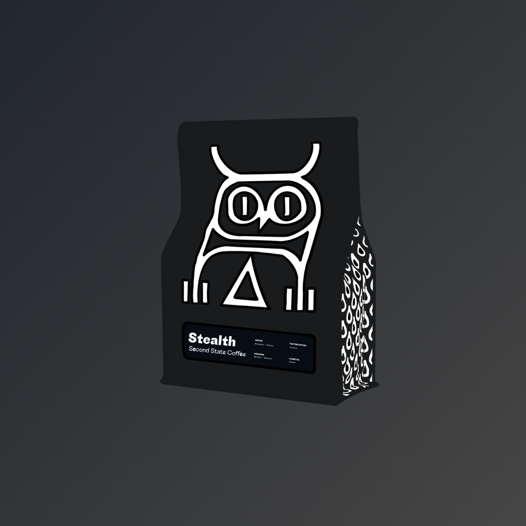 second state coffee blend specialty whole bean 12oz bag "Stealth"