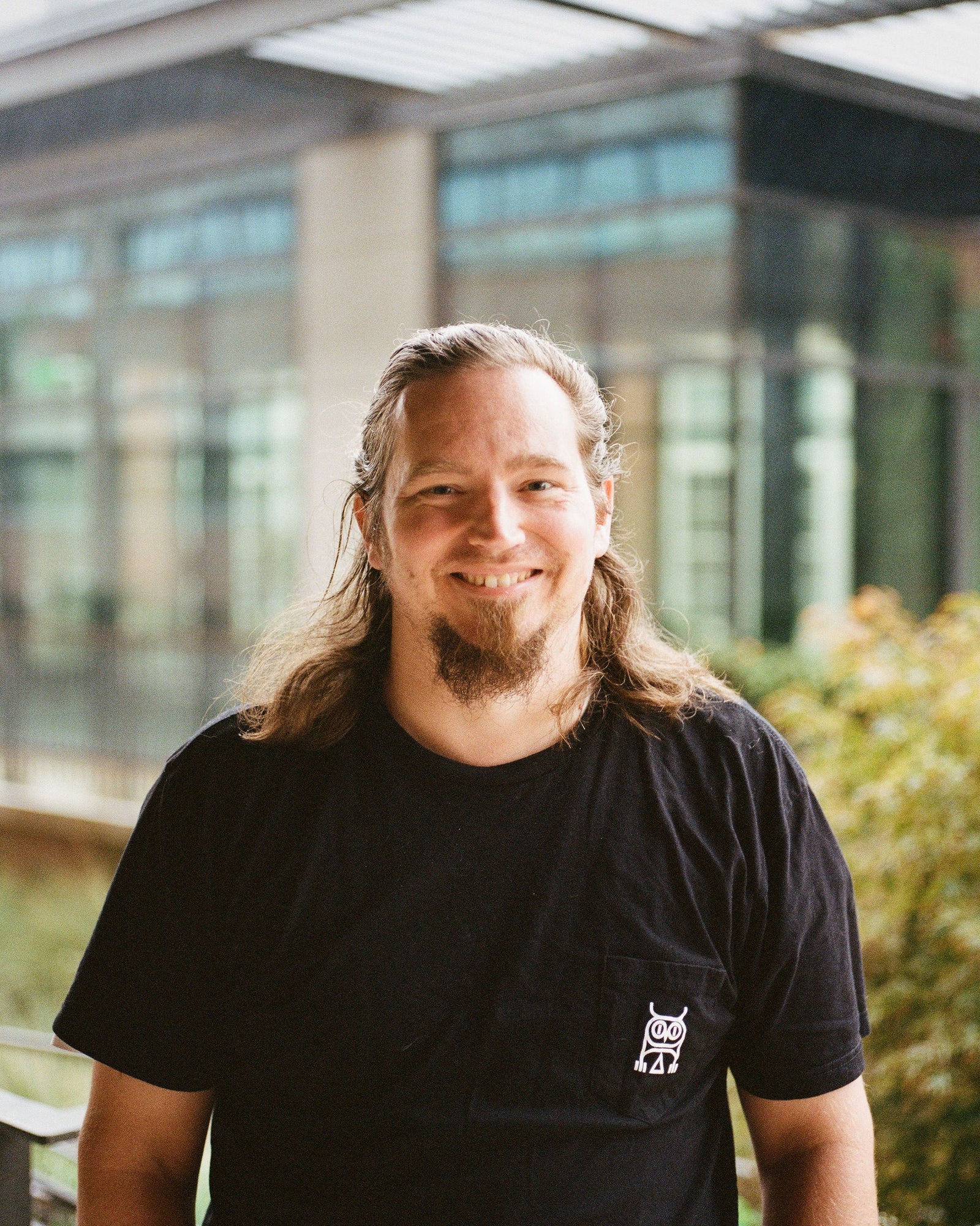 portrait of team member against blurred background