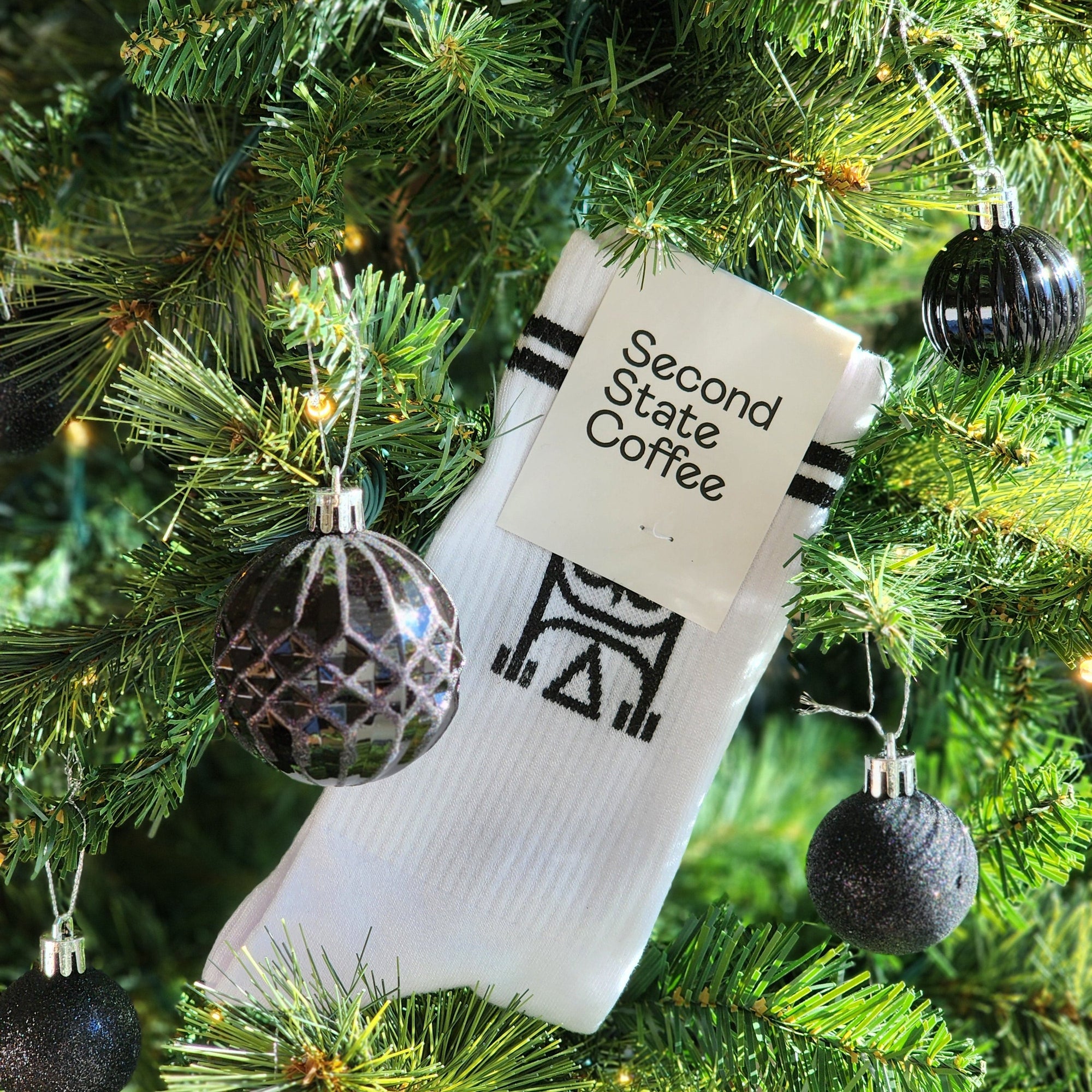 coffee lovers gifts coffee crew socks featuring owl logo and second state coffee